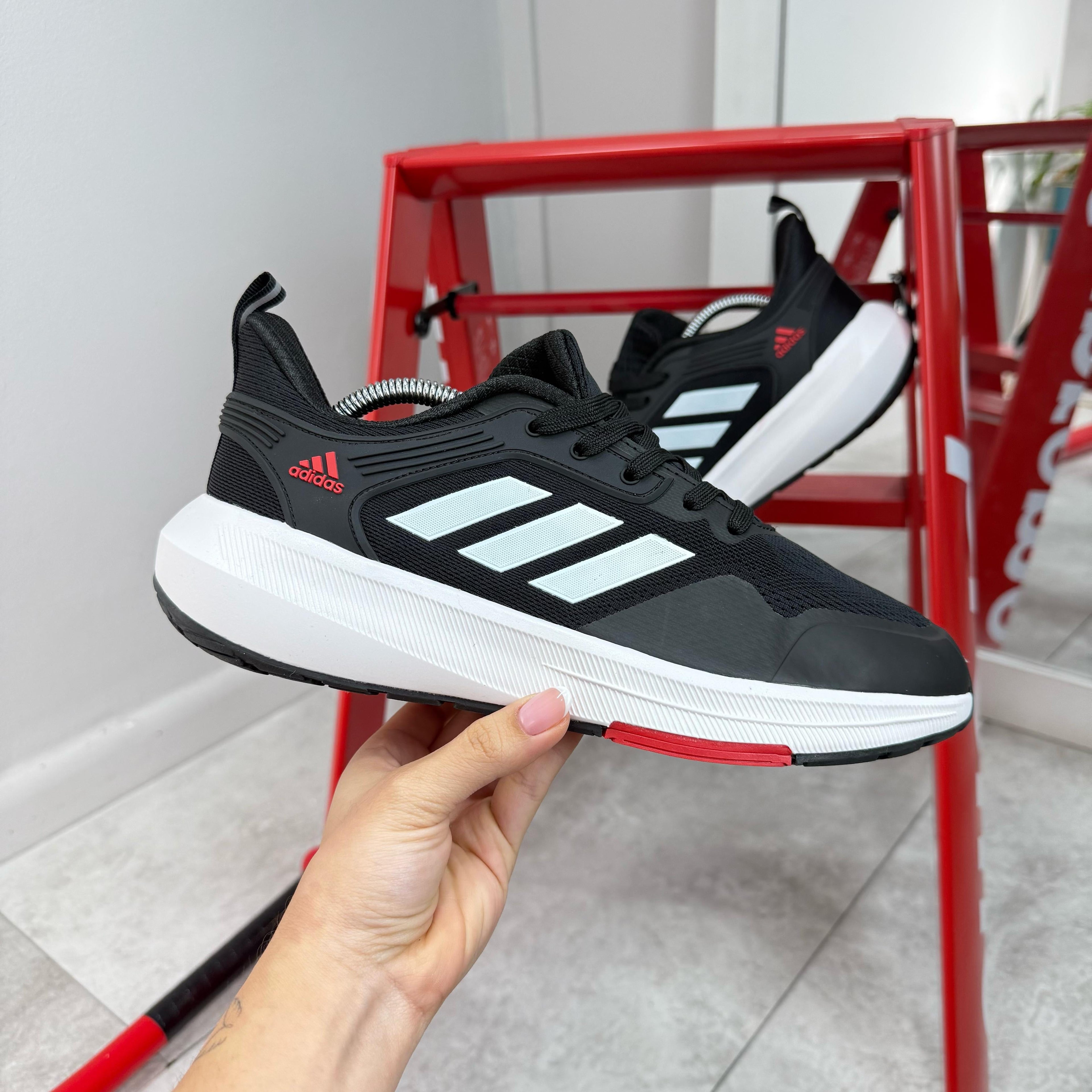ADIDAS BOUNCE NEGRO - ROJO